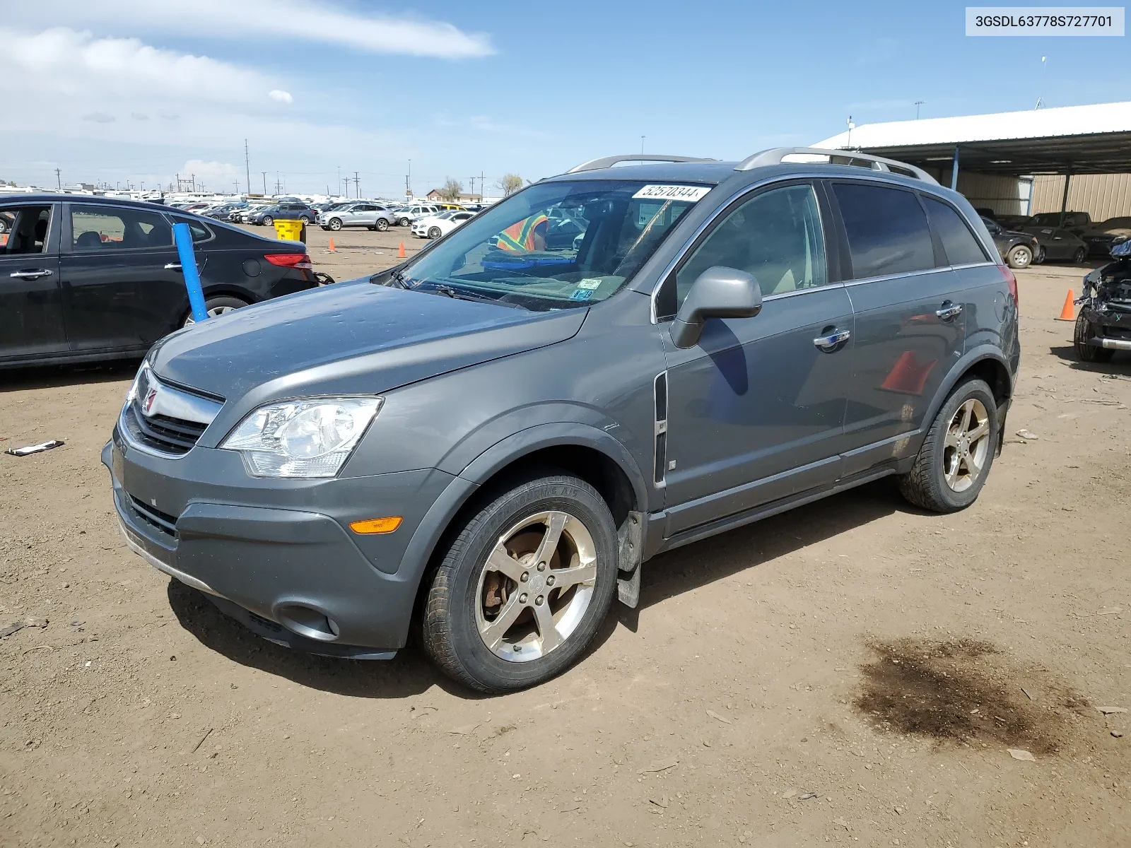 2008 Saturn Vue Xr VIN: 3GSDL63778S727701 Lot: 52570344