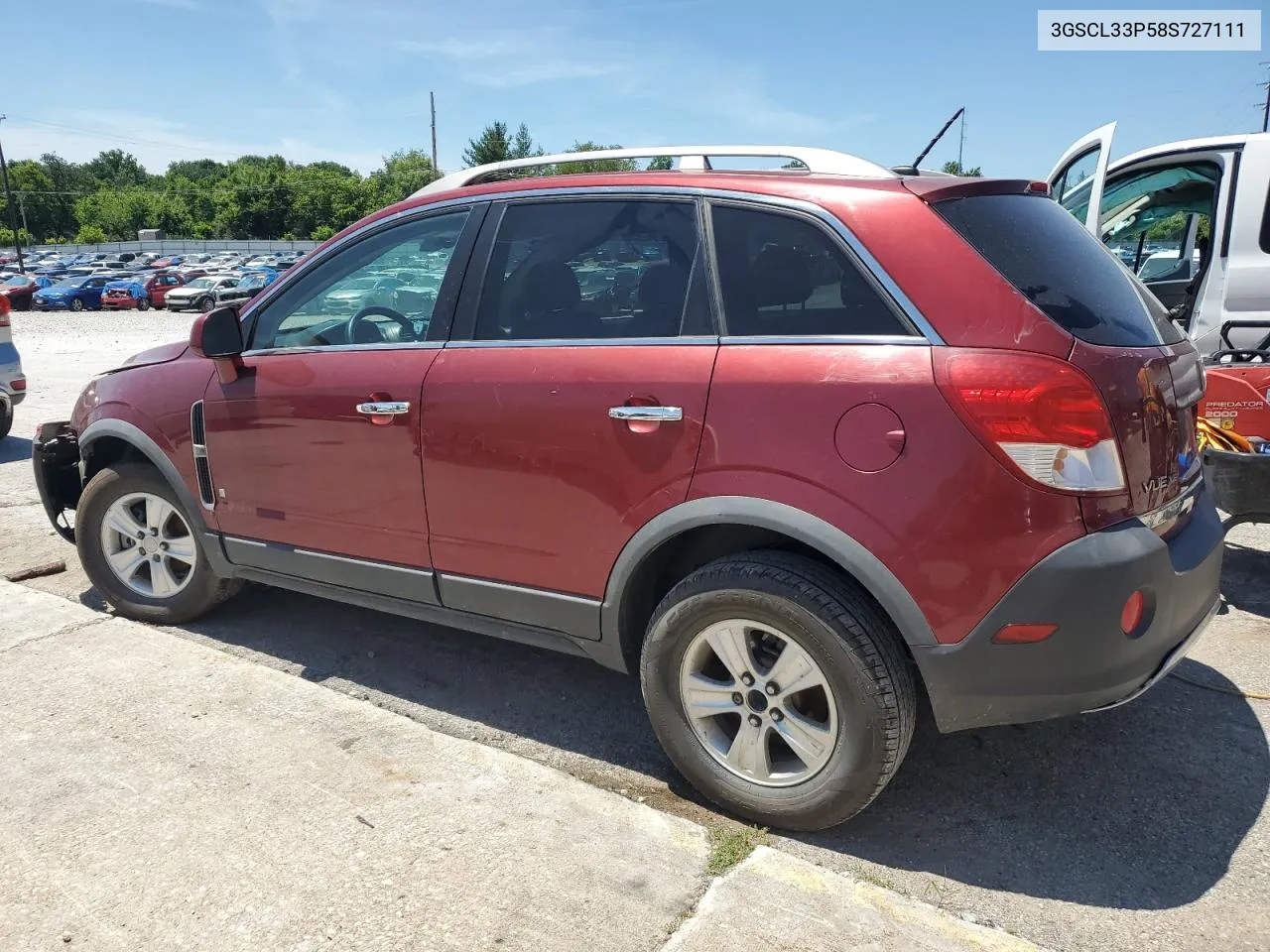 2008 Saturn Vue Xe VIN: 3GSCL33P58S727111 Lot: 58606534