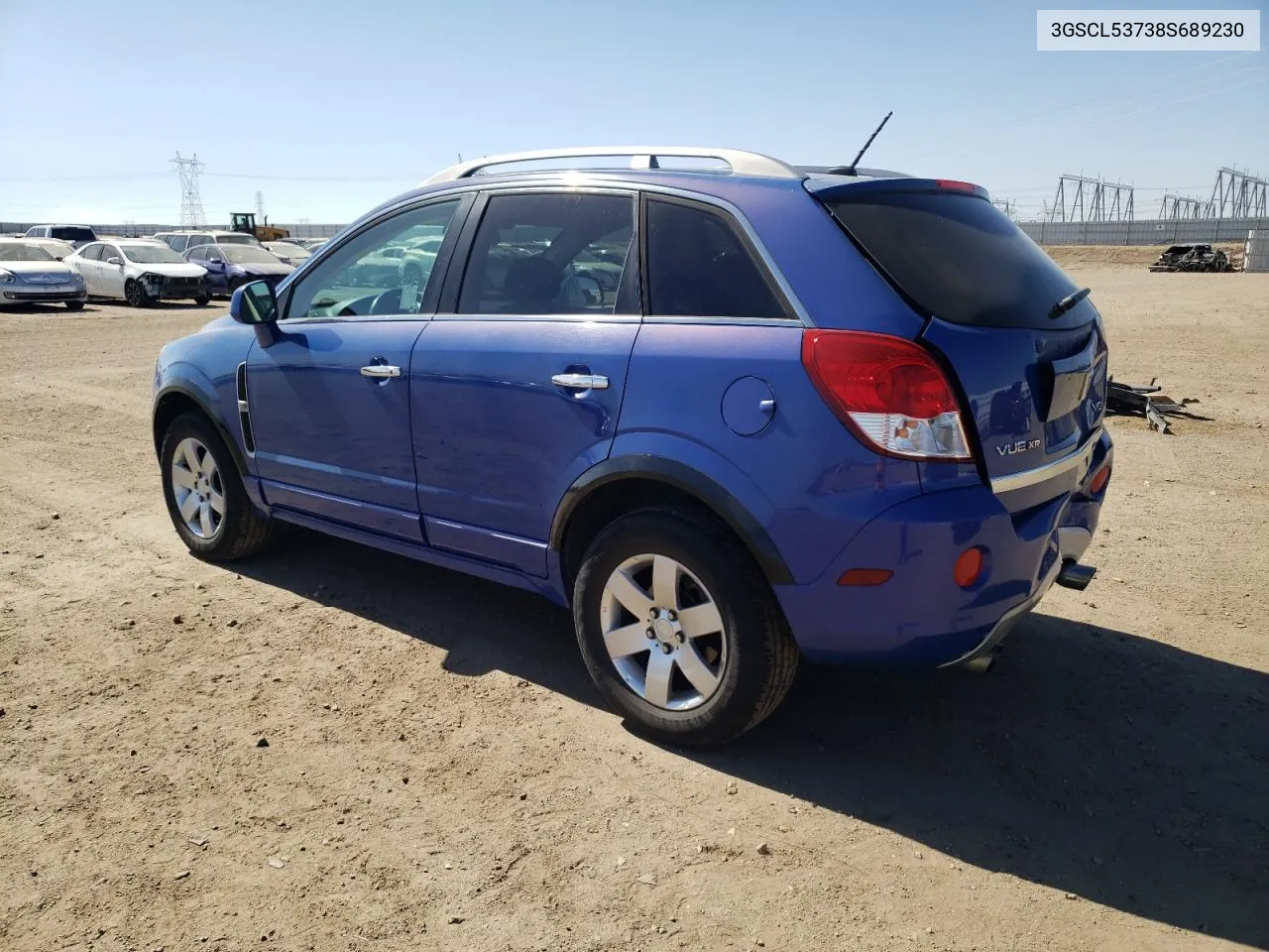 2008 Saturn Vue Xr VIN: 3GSCL53738S689230 Lot: 60853534