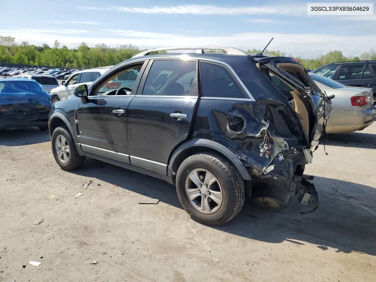 2008 Saturn Vue Xe VIN: 3GSCL33PX8S604629 Lot: 61249424