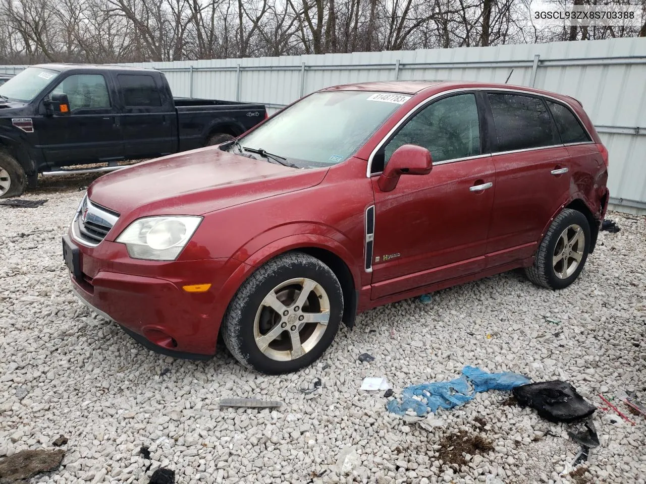 2008 Saturn Vue Hybrid VIN: 3GSCL93ZX8S703388 Lot: 62190614