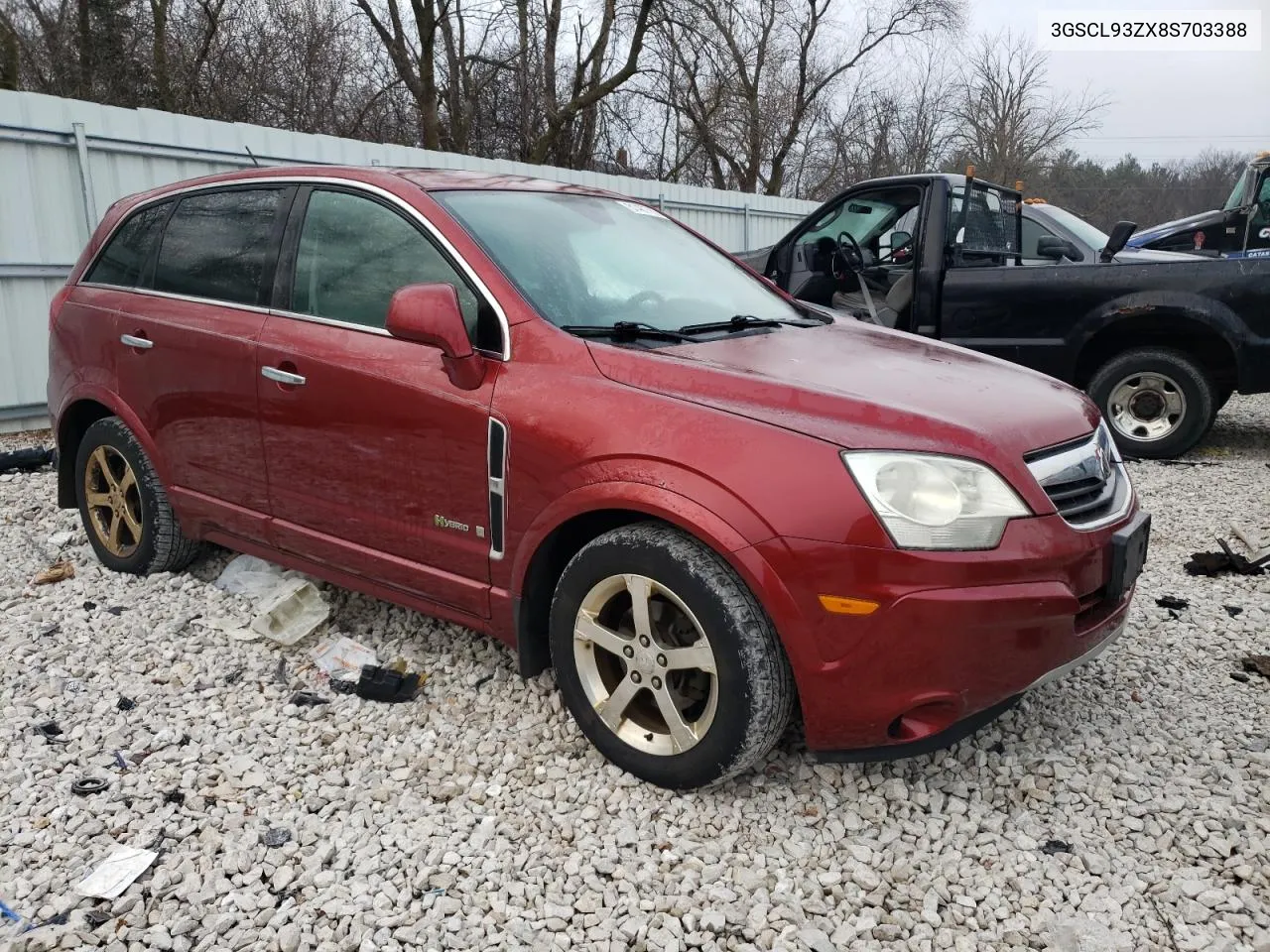 2008 Saturn Vue Hybrid VIN: 3GSCL93ZX8S703388 Lot: 62190614