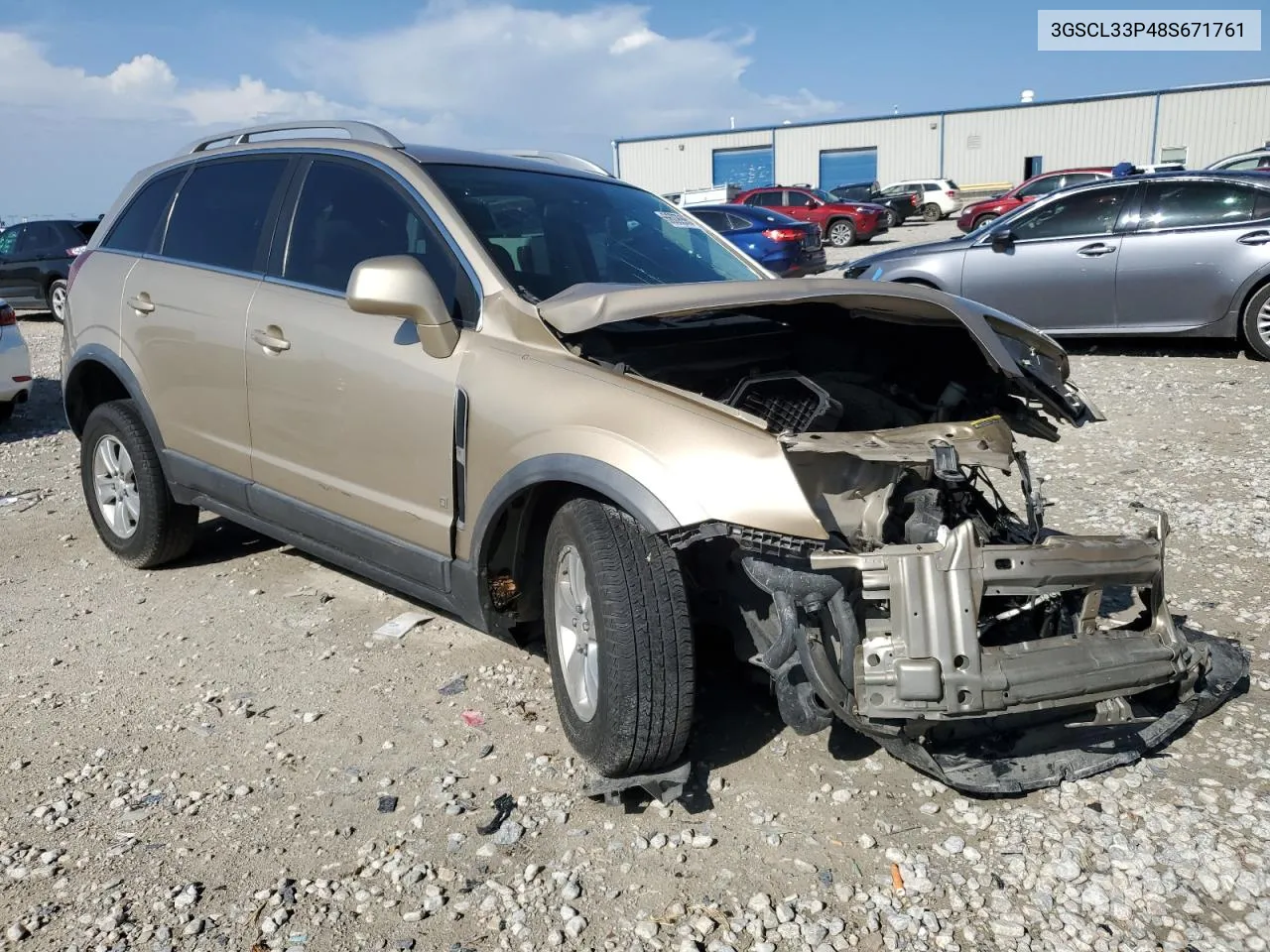 2008 Saturn Vue Xe VIN: 3GSCL33P48S671761 Lot: 66099954