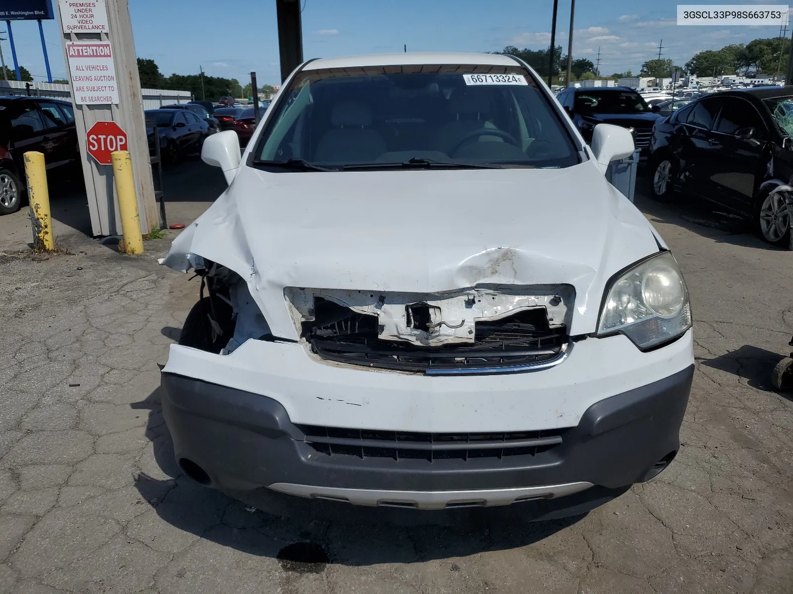 2008 Saturn Vue Xe VIN: 3GSCL33P98S663753 Lot: 66713324