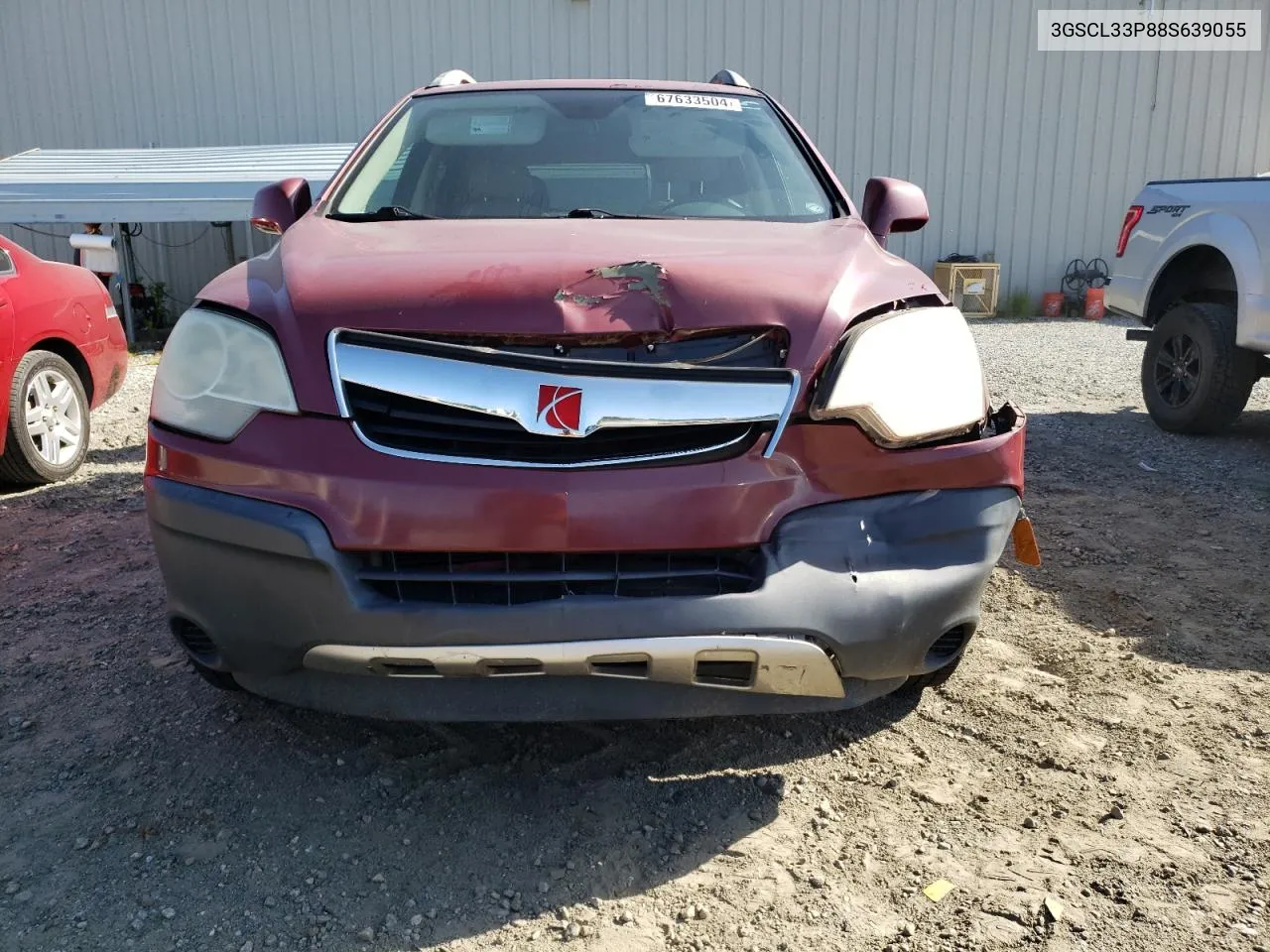 2008 Saturn Vue Xe VIN: 3GSCL33P88S639055 Lot: 67633504