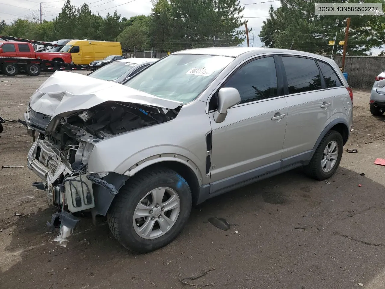 2008 Saturn Vue Xe VIN: 3GSDL43N58S502227 Lot: 68737764