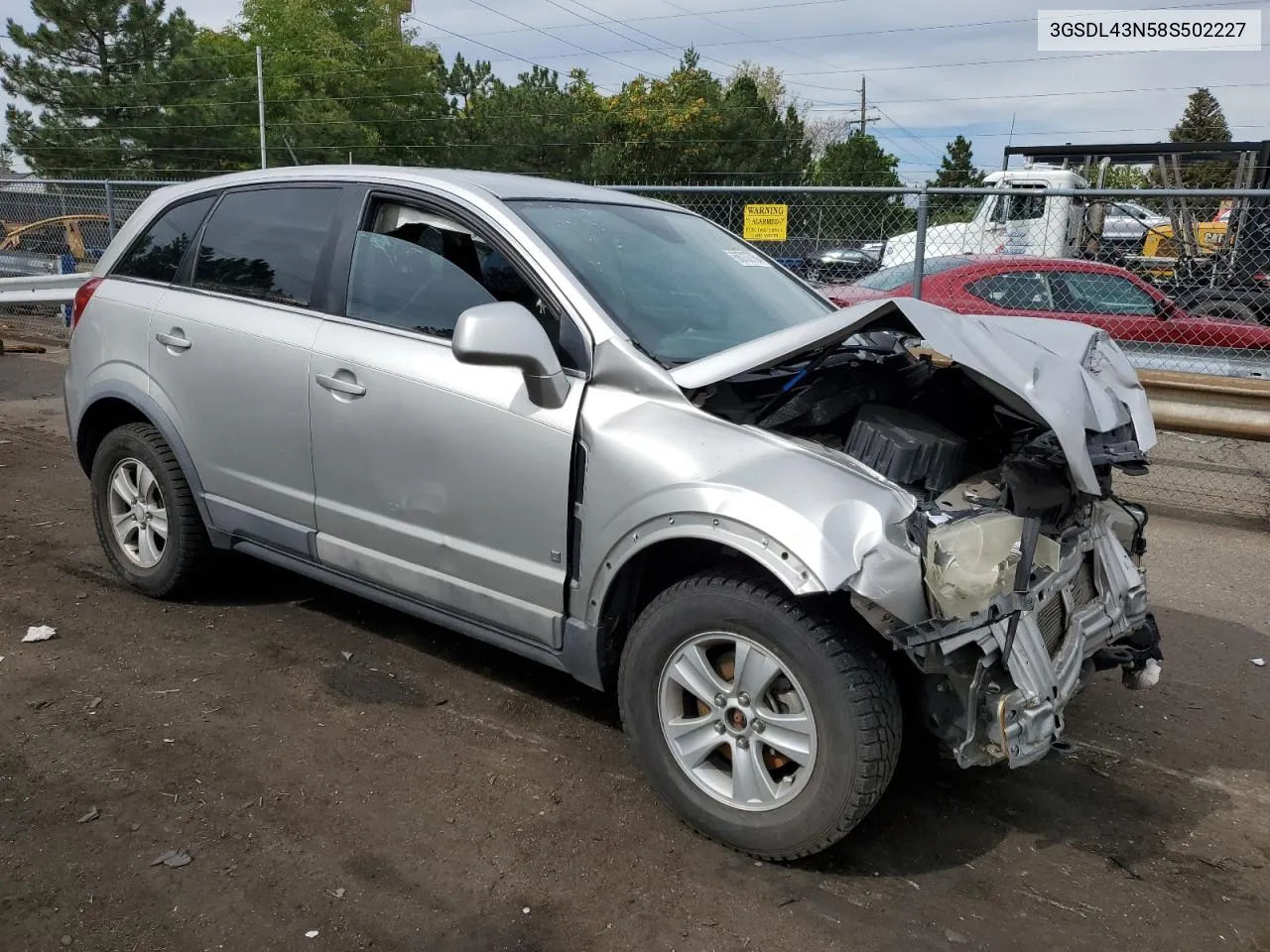 2008 Saturn Vue Xe VIN: 3GSDL43N58S502227 Lot: 68737764