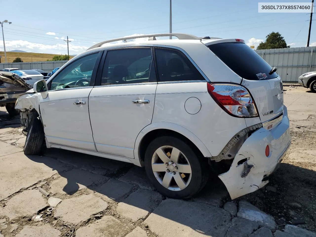 2008 Saturn Vue Xr VIN: 3GSDL737X8S574060 Lot: 69711504