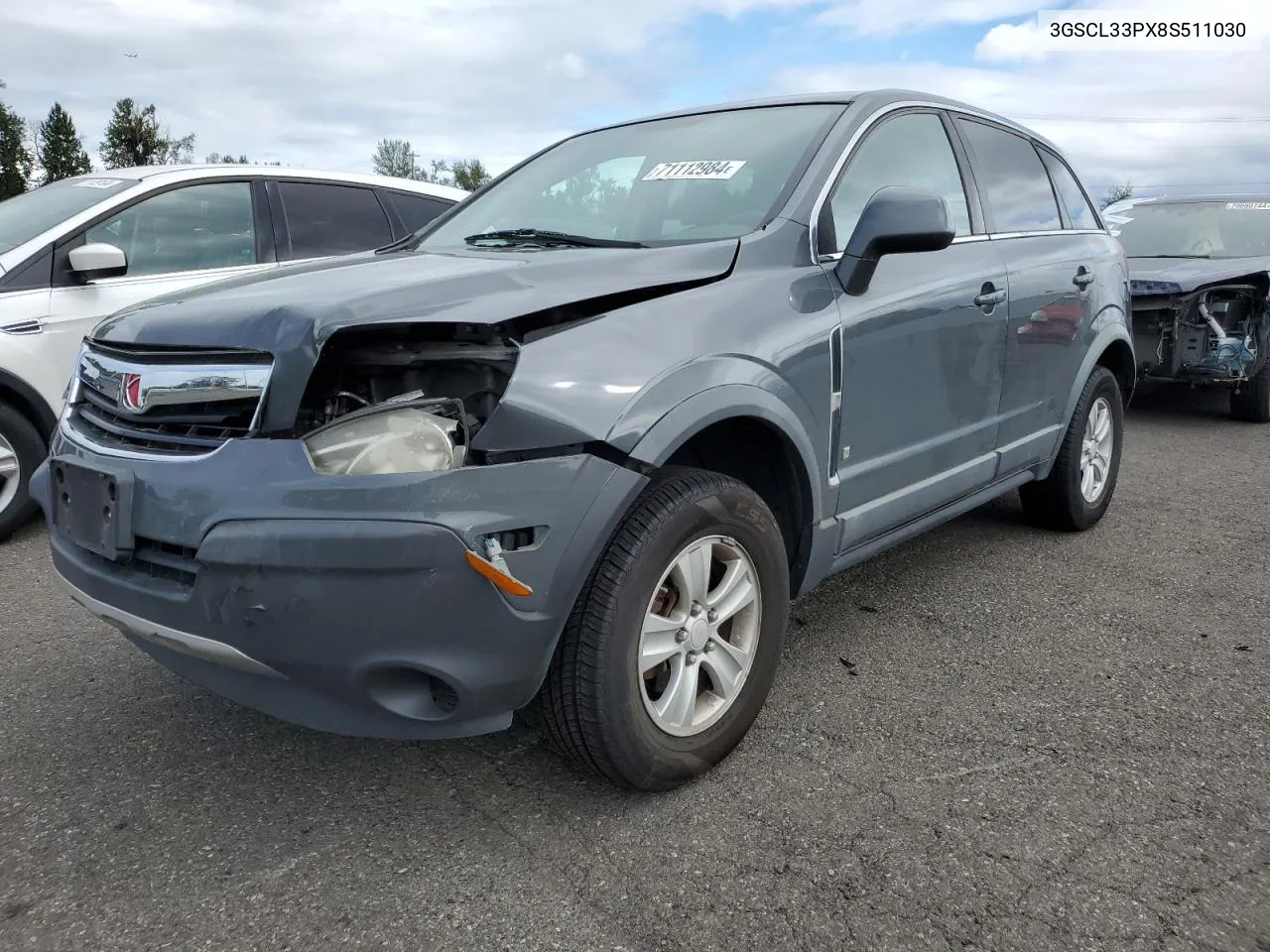 2008 Saturn Vue Xe VIN: 3GSCL33PX8S511030 Lot: 71112984