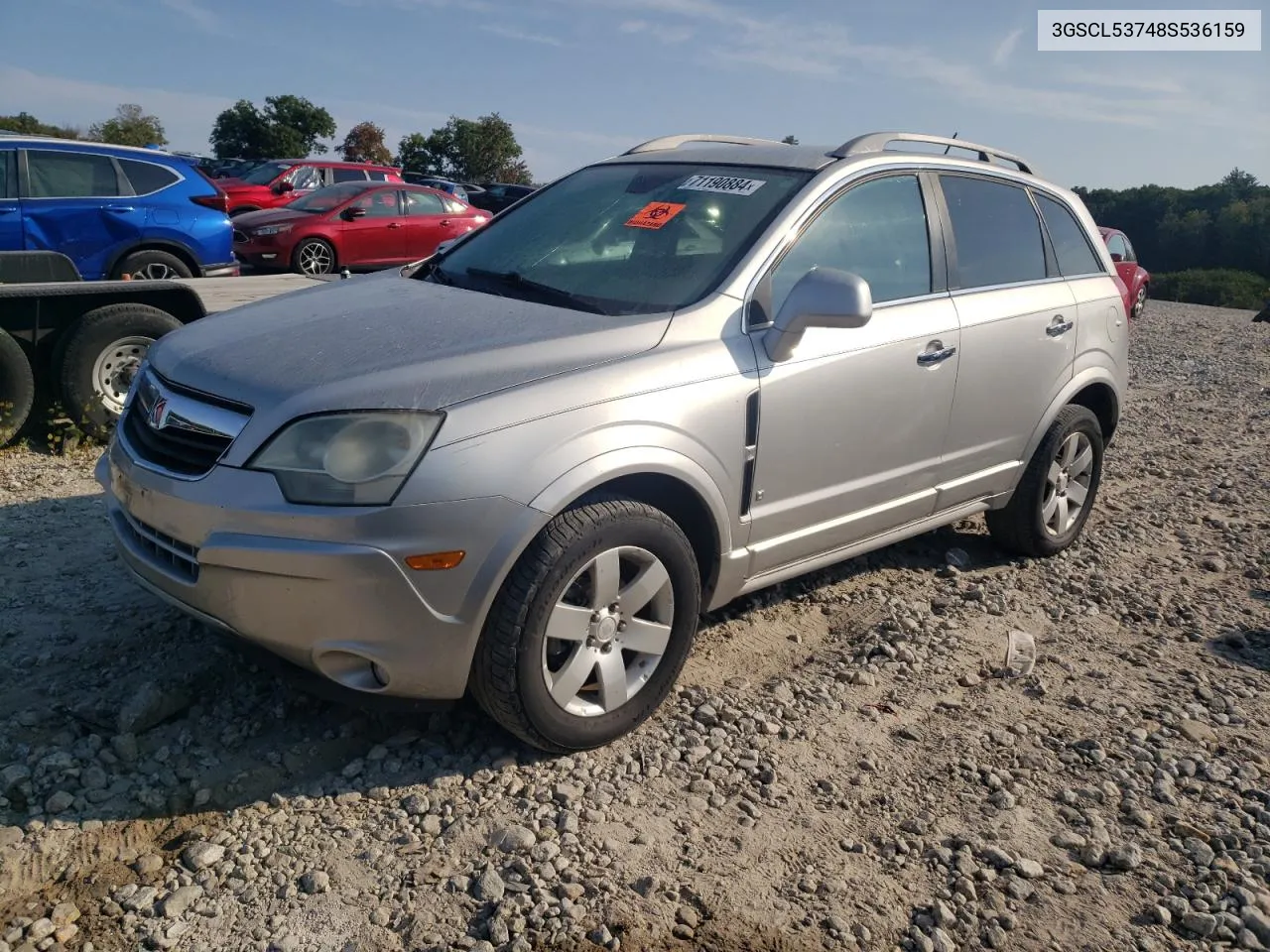 2008 Saturn Vue Xr VIN: 3GSCL53748S536159 Lot: 71190884