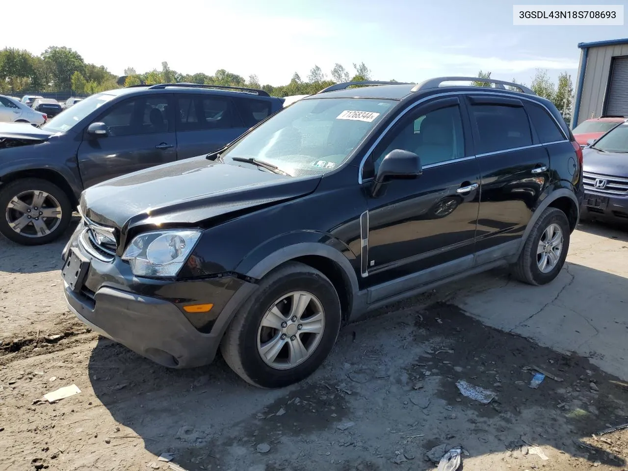 2008 Saturn Vue Xe VIN: 3GSDL43N18S708693 Lot: 71268344