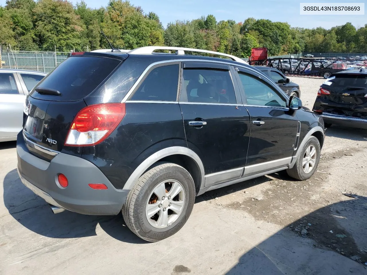 2008 Saturn Vue Xe VIN: 3GSDL43N18S708693 Lot: 71268344