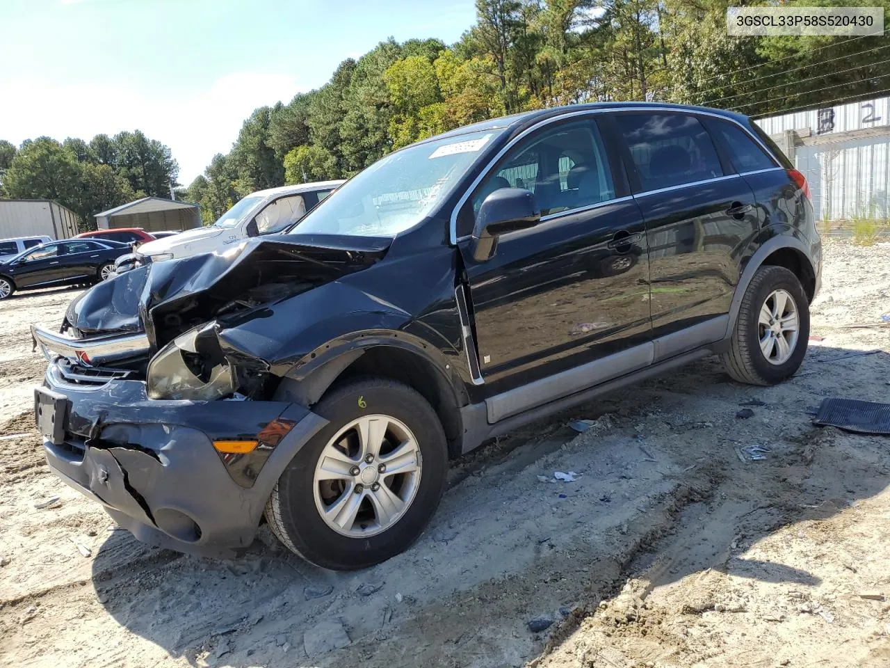 2008 Saturn Vue Xe VIN: 3GSCL33P58S520430 Lot: 72166394