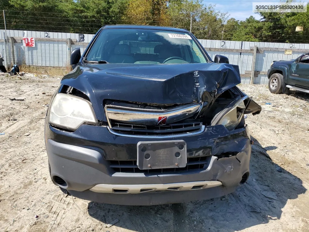 2008 Saturn Vue Xe VIN: 3GSCL33P58S520430 Lot: 72166394