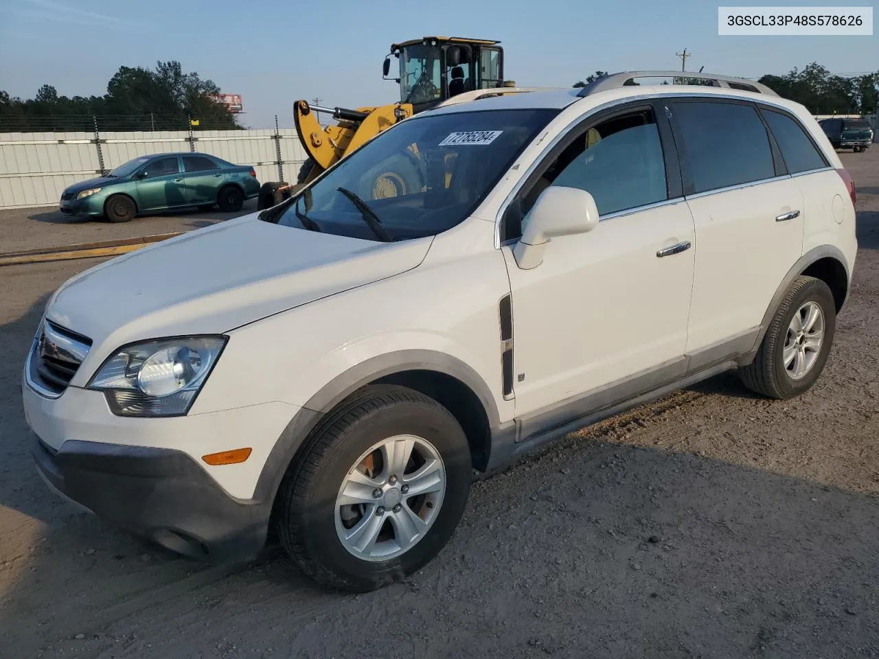 2008 Saturn Vue Xe VIN: 3GSCL33P48S578626 Lot: 72785284