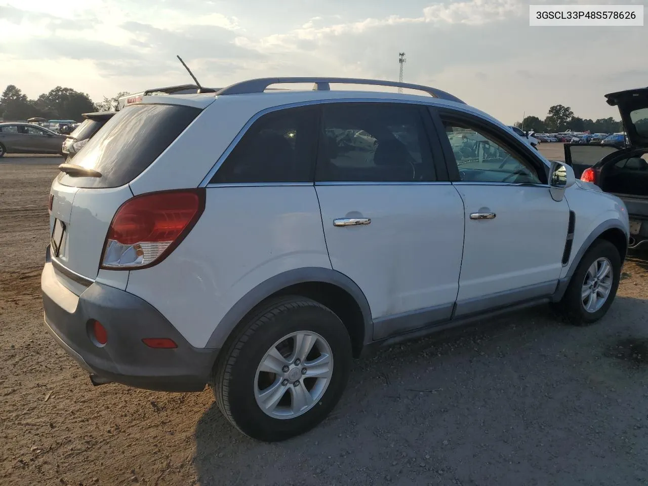 2008 Saturn Vue Xe VIN: 3GSCL33P48S578626 Lot: 72785284