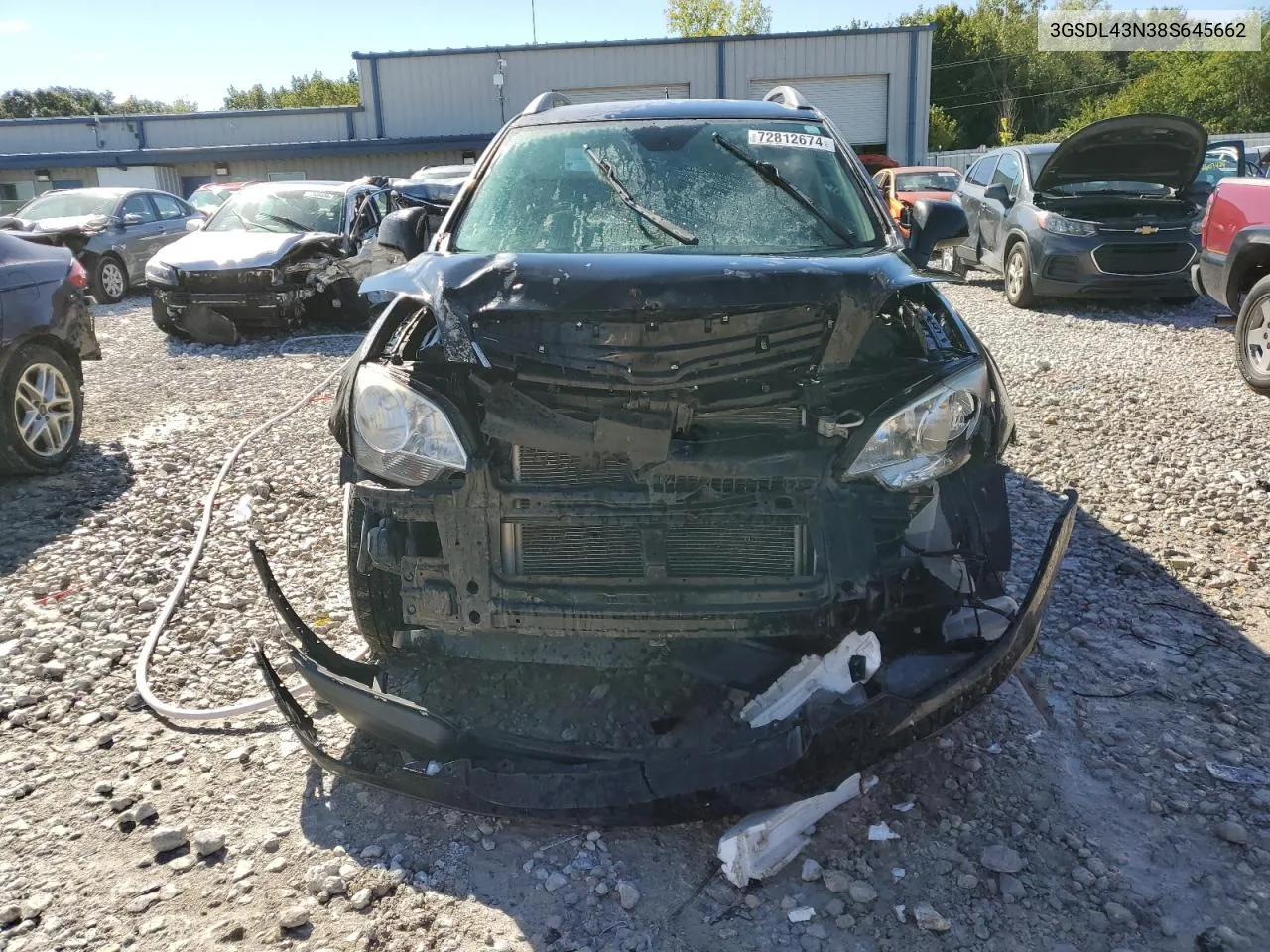 2008 Saturn Vue Xe VIN: 3GSDL43N38S645662 Lot: 72812674