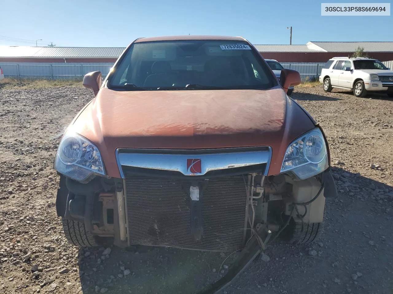 2008 Saturn Vue Xe VIN: 3GSCL33P58S669694 Lot: 72835024