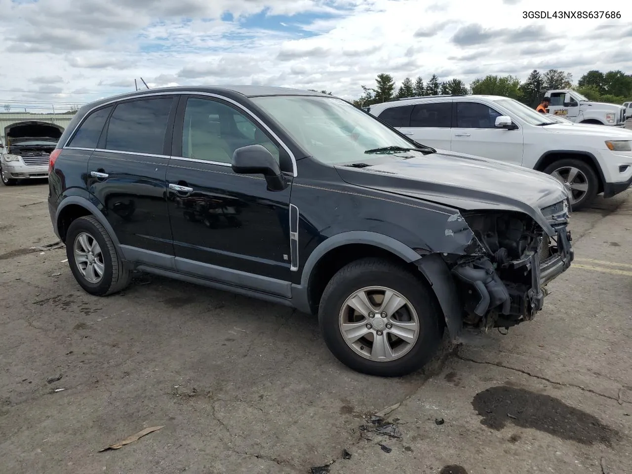 2008 Saturn Vue Xe VIN: 3GSDL43NX8S637686 Lot: 73126204