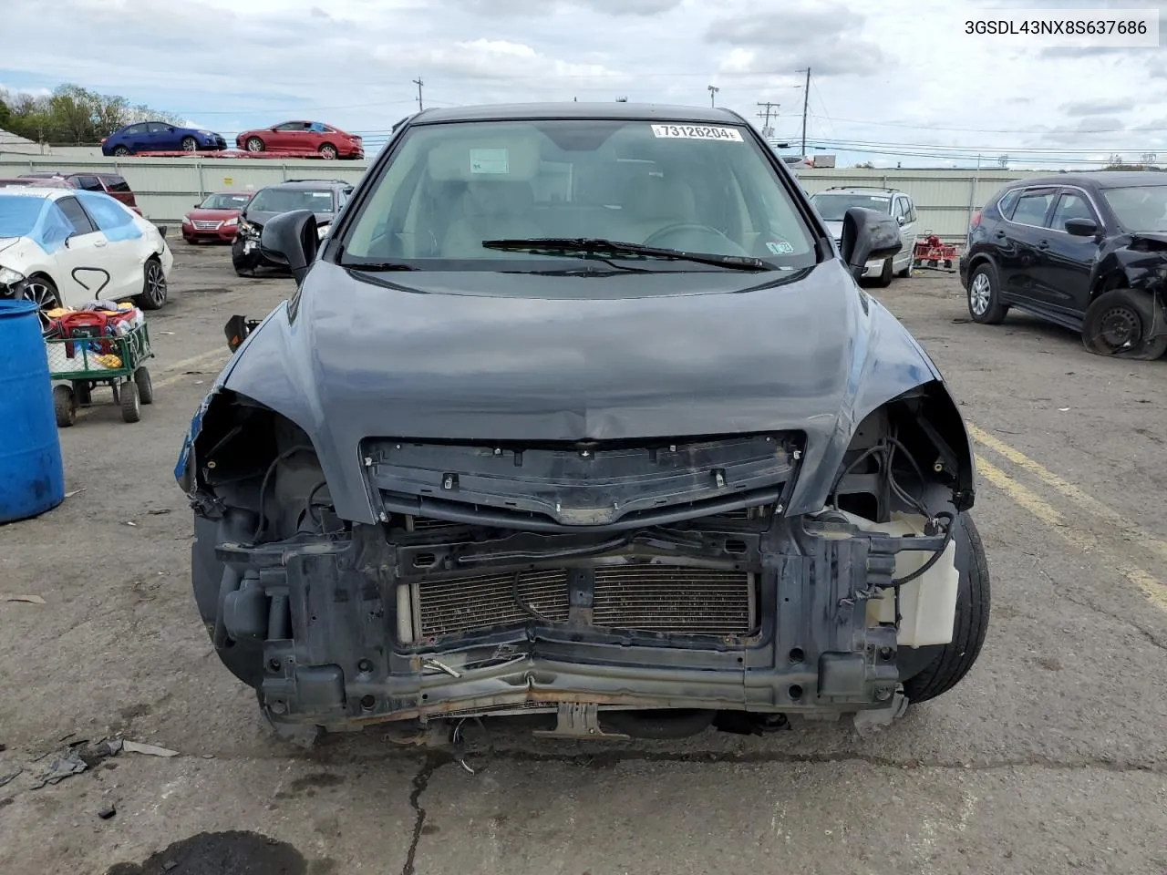 2008 Saturn Vue Xe VIN: 3GSDL43NX8S637686 Lot: 73126204