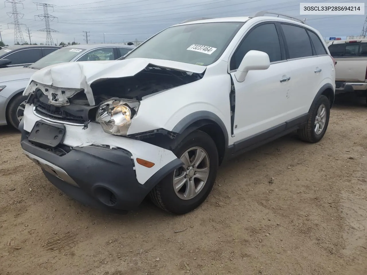 2008 Saturn Vue Xe VIN: 3GSCL33P28S694214 Lot: 73237464