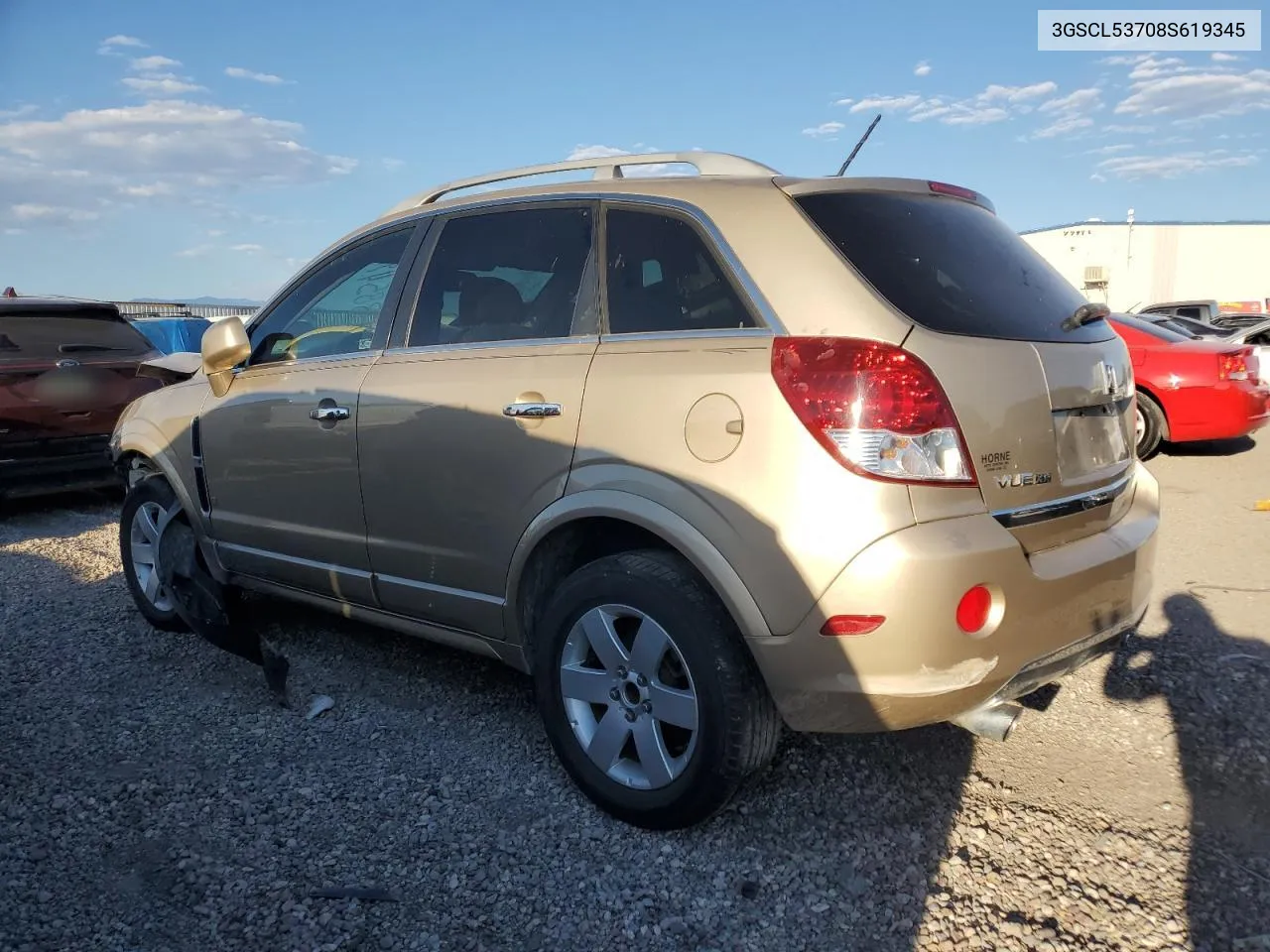 2008 Saturn Vue Xr VIN: 3GSCL53708S619345 Lot: 73385494