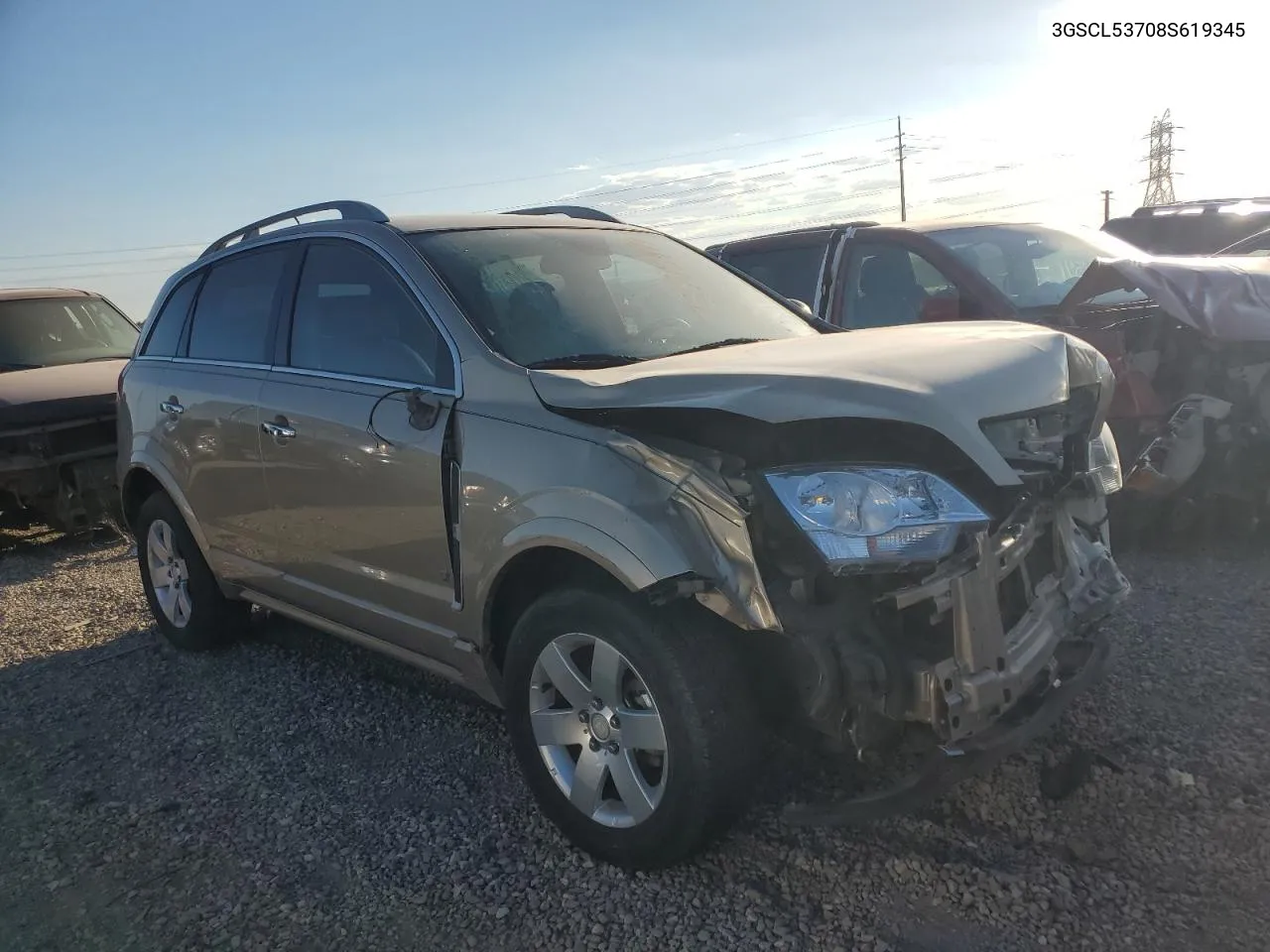 2008 Saturn Vue Xr VIN: 3GSCL53708S619345 Lot: 73385494