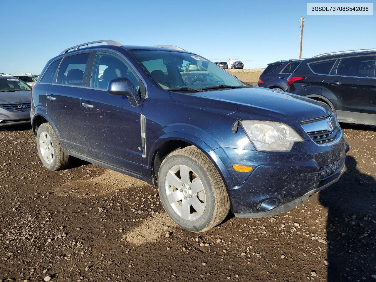 2008 Saturn Vue Xr VIN: 3GSDL73708S542038 Lot: 73756474