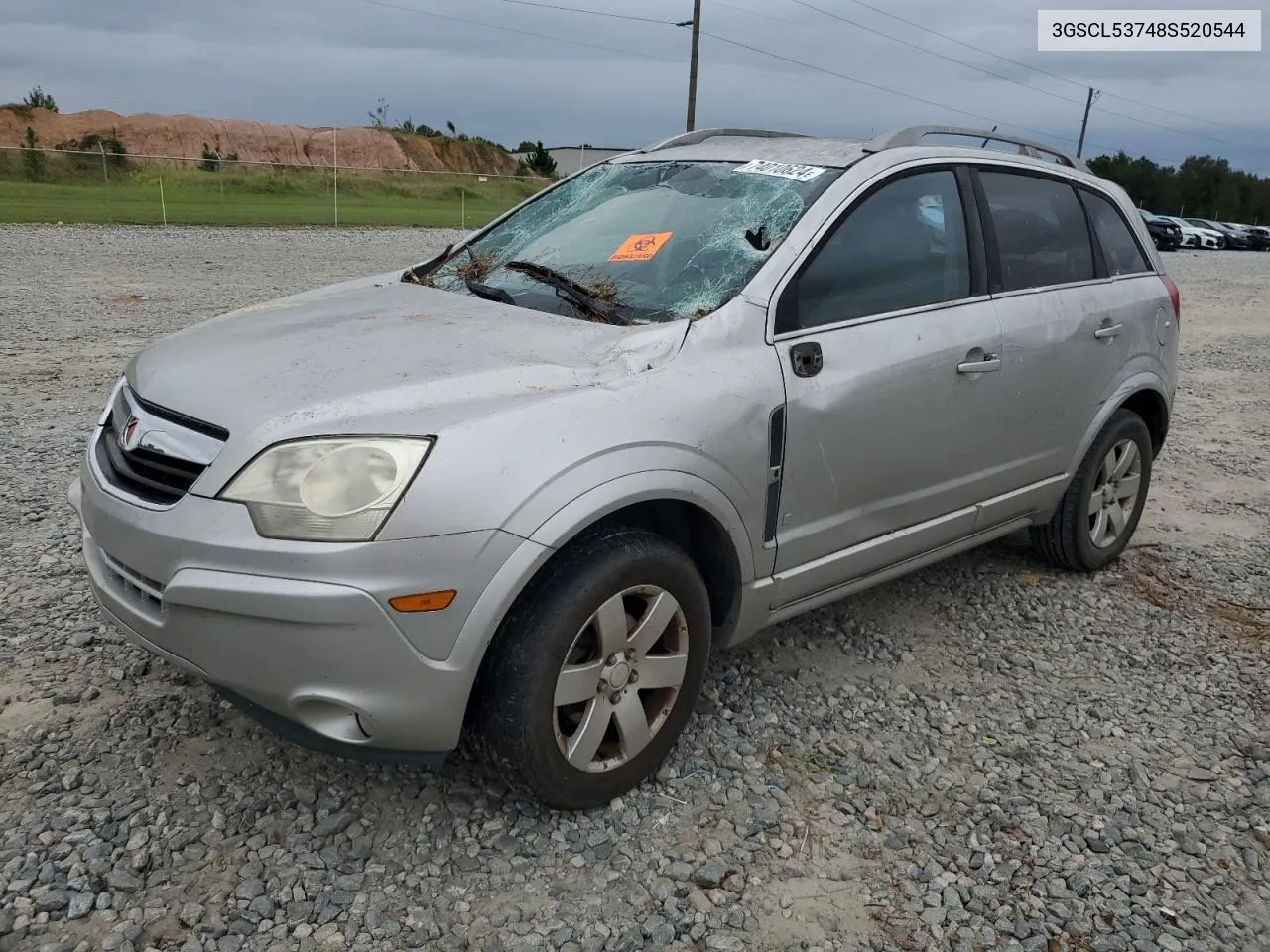 2008 Saturn Vue Xr VIN: 3GSCL53748S520544 Lot: 74010624