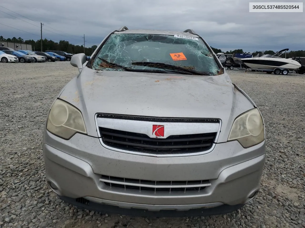 2008 Saturn Vue Xr VIN: 3GSCL53748S520544 Lot: 74010624