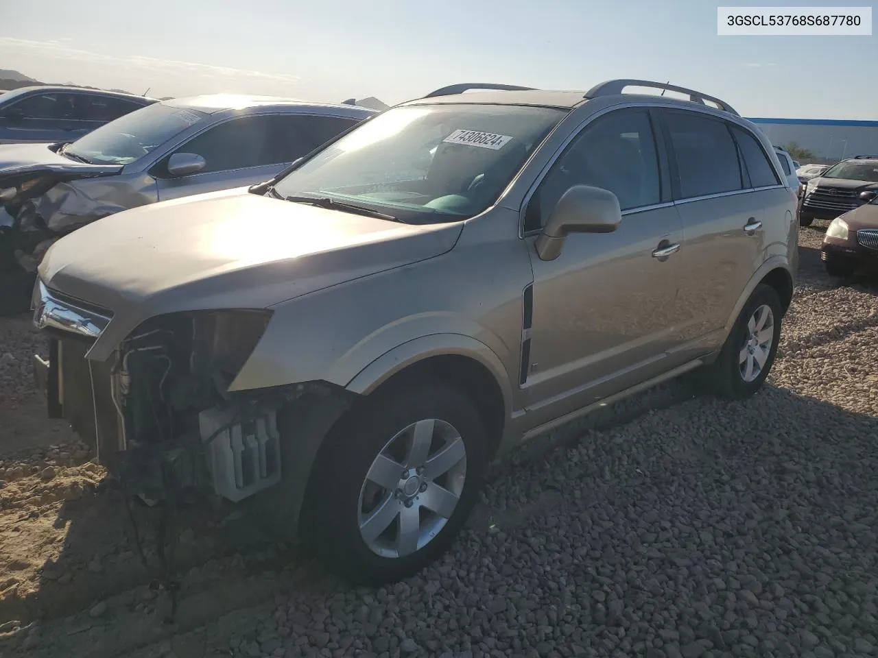 2008 Saturn Vue Xr VIN: 3GSCL53768S687780 Lot: 74306624