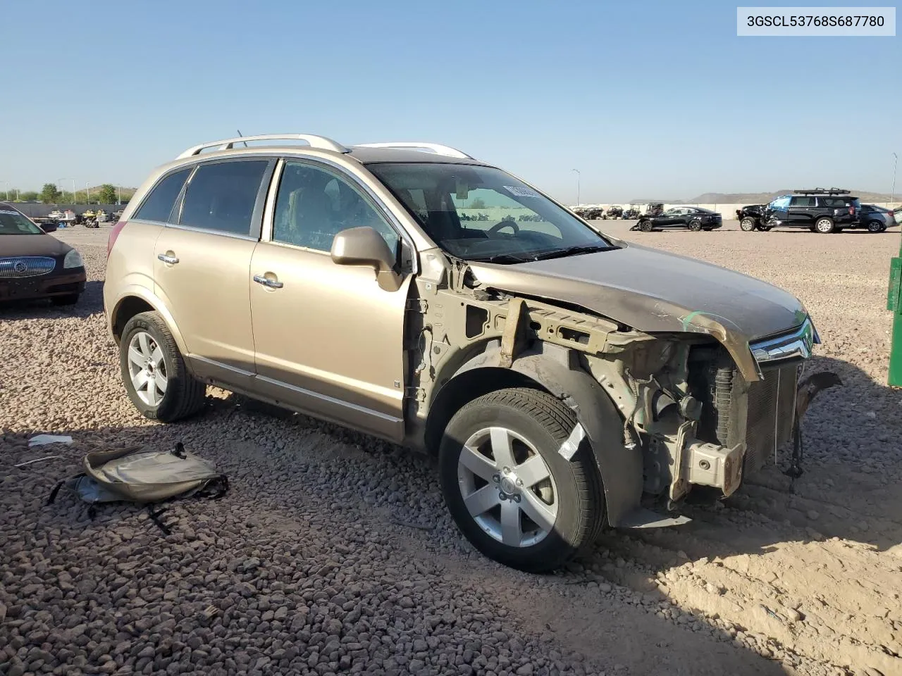 2008 Saturn Vue Xr VIN: 3GSCL53768S687780 Lot: 74306624