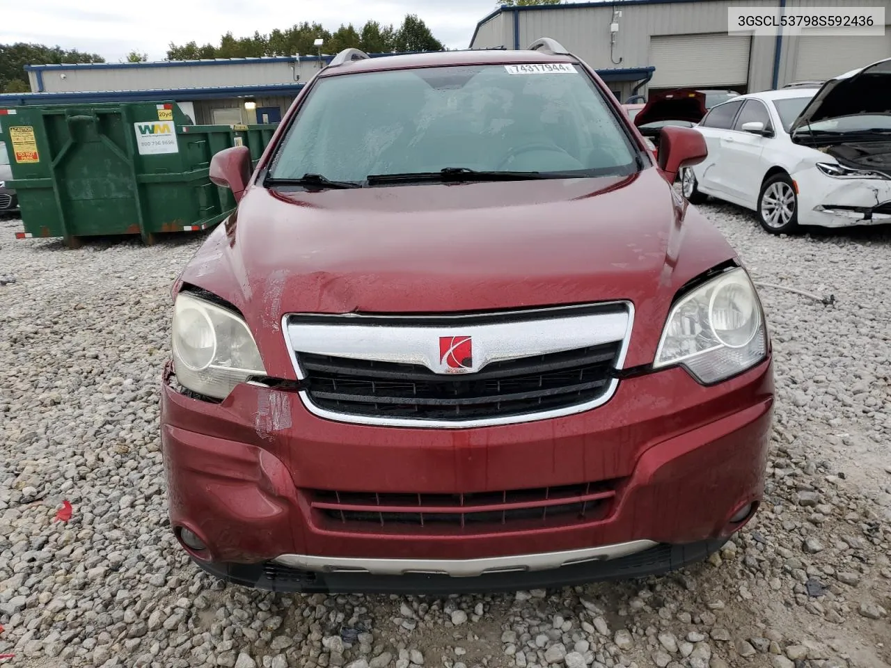 2008 Saturn Vue Xr VIN: 3GSCL53798S592436 Lot: 74317944