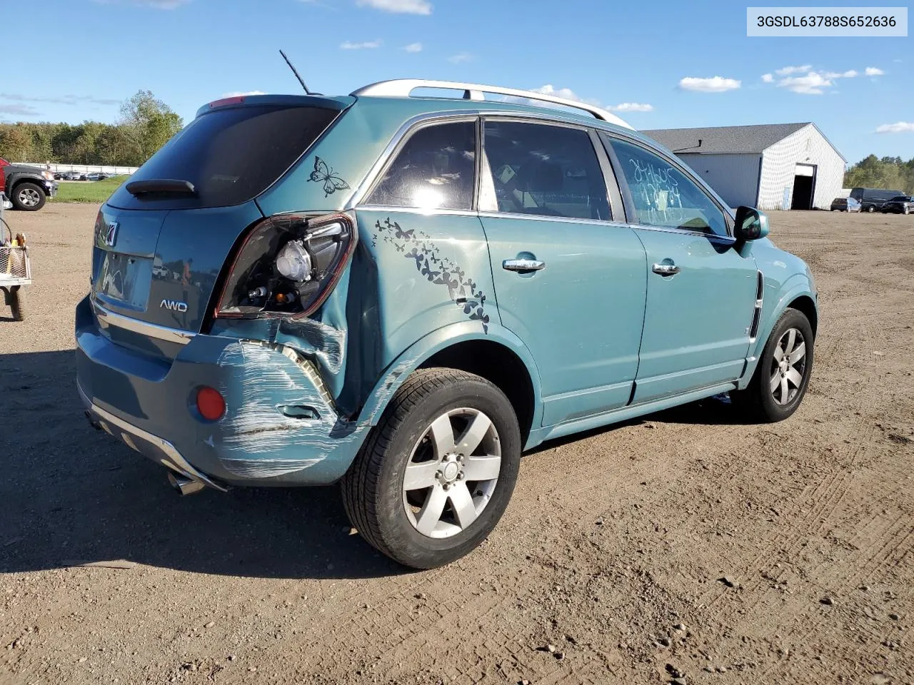 2008 Saturn Vue Xr VIN: 3GSDL63788S652636 Lot: 74677054