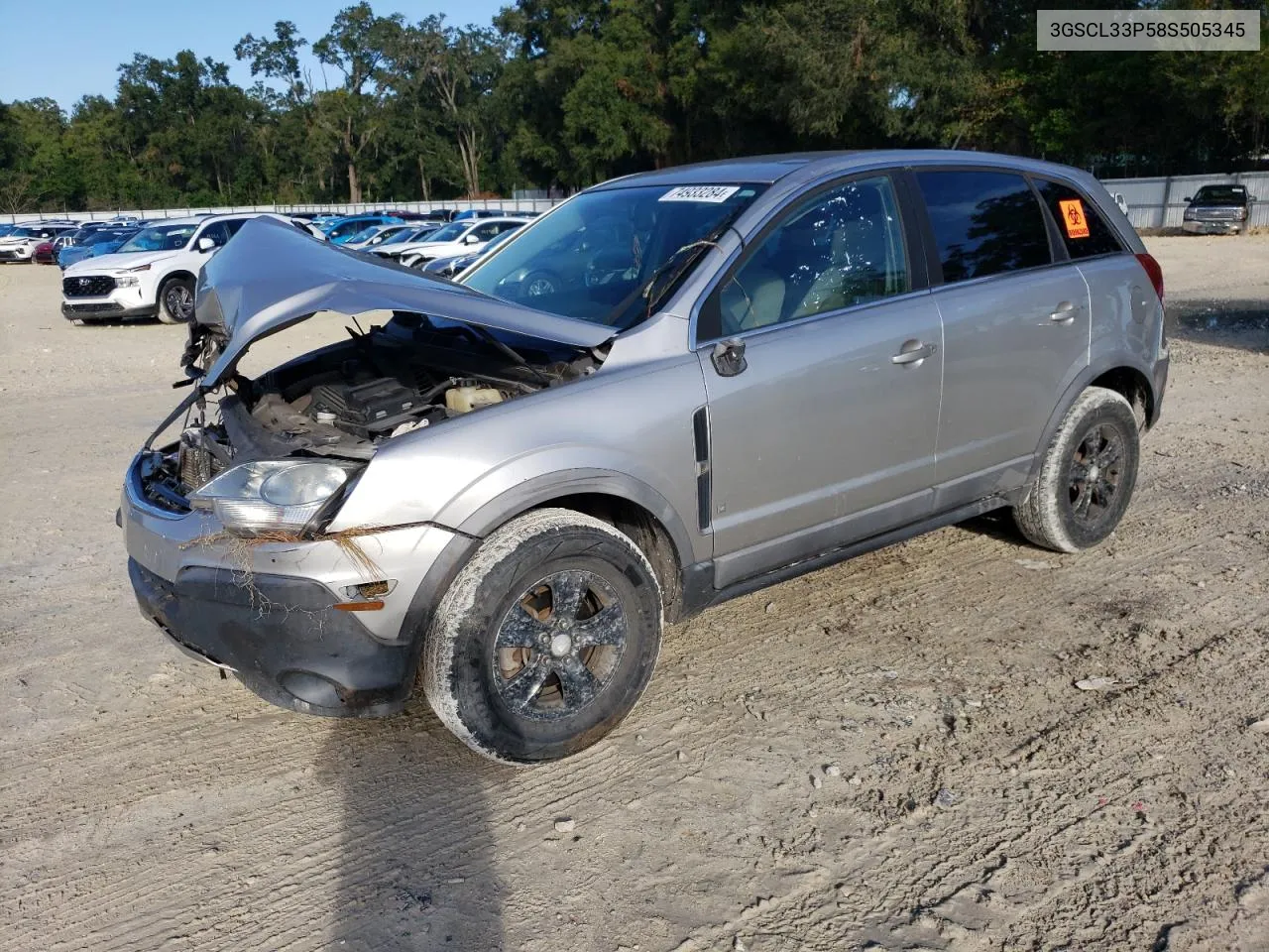 2008 Saturn Vue Xe VIN: 3GSCL33P58S505345 Lot: 74933284