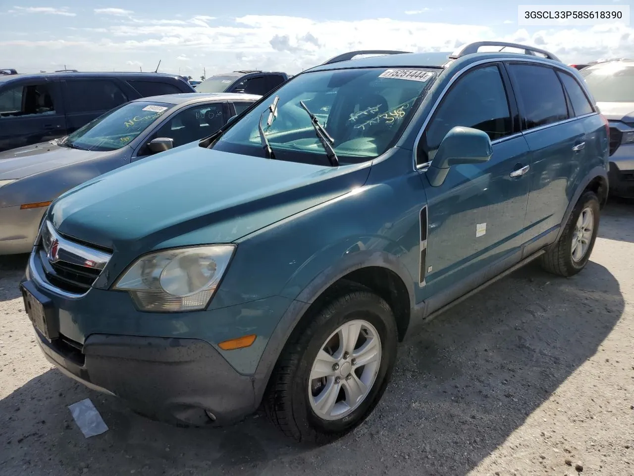 2008 Saturn Vue Xe VIN: 3GSCL33P58S618390 Lot: 75251444