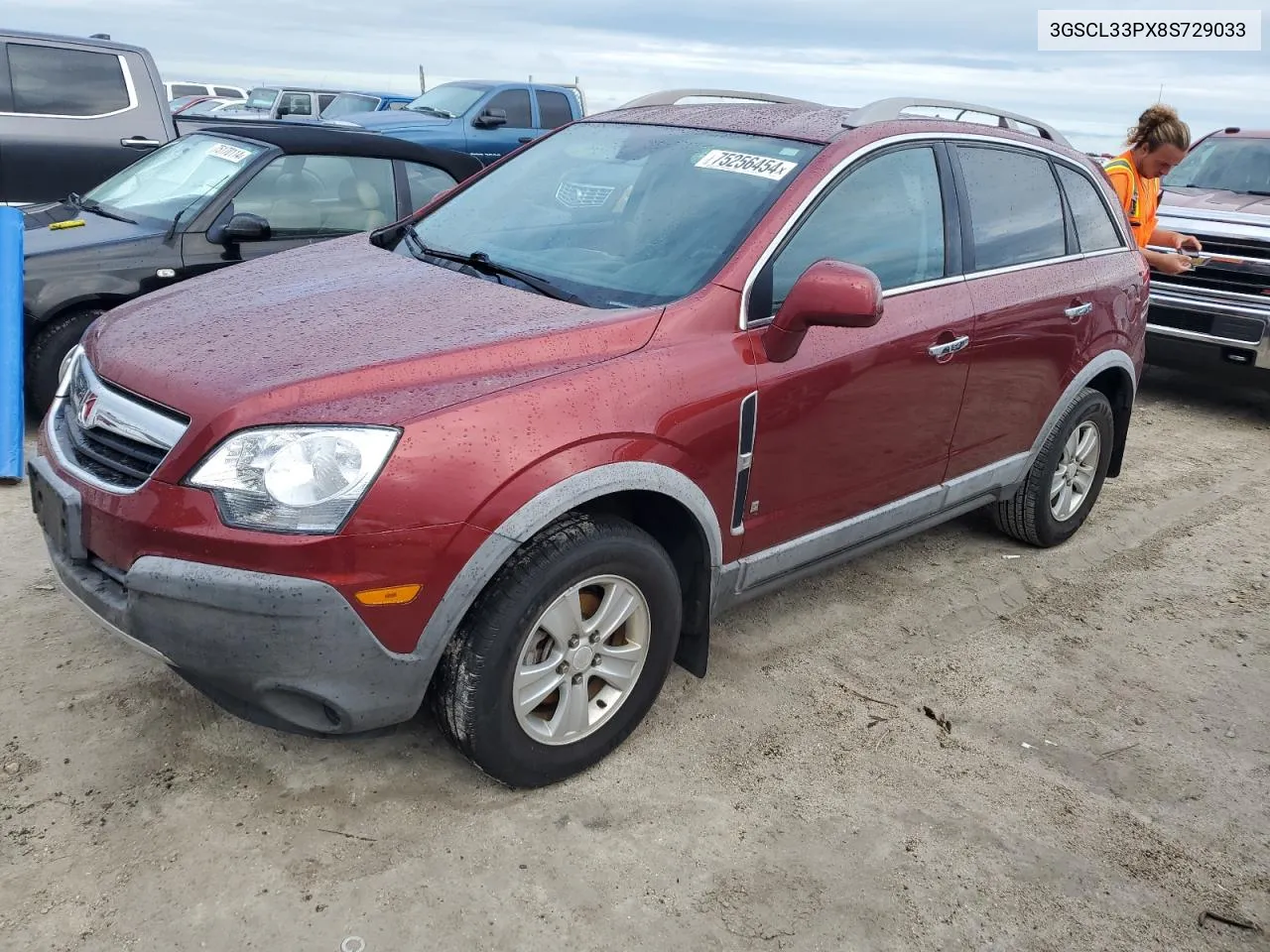 2008 Saturn Vue Xe VIN: 3GSCL33PX8S729033 Lot: 75256454