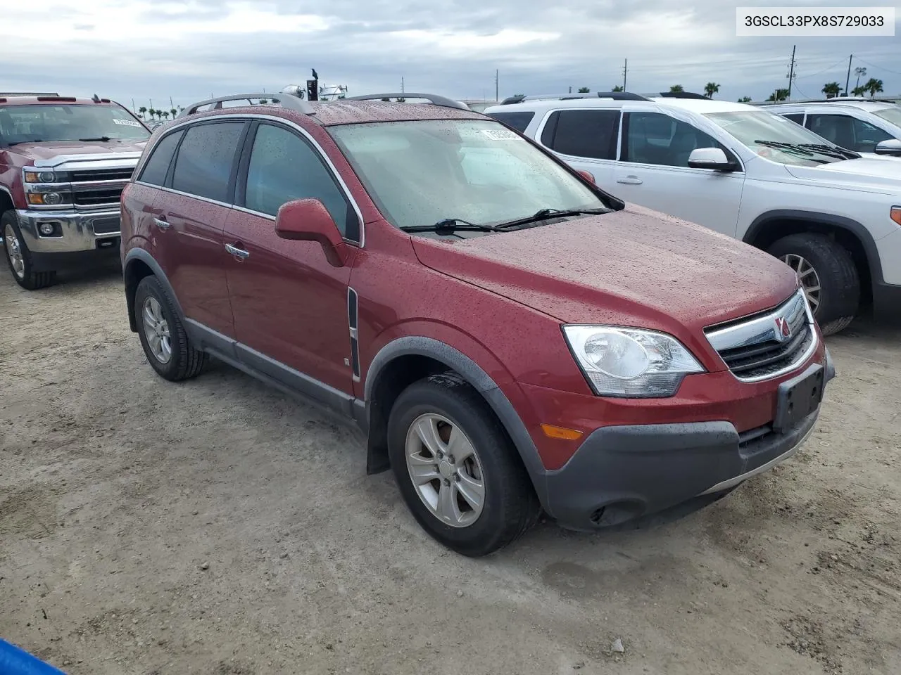 2008 Saturn Vue Xe VIN: 3GSCL33PX8S729033 Lot: 75256454