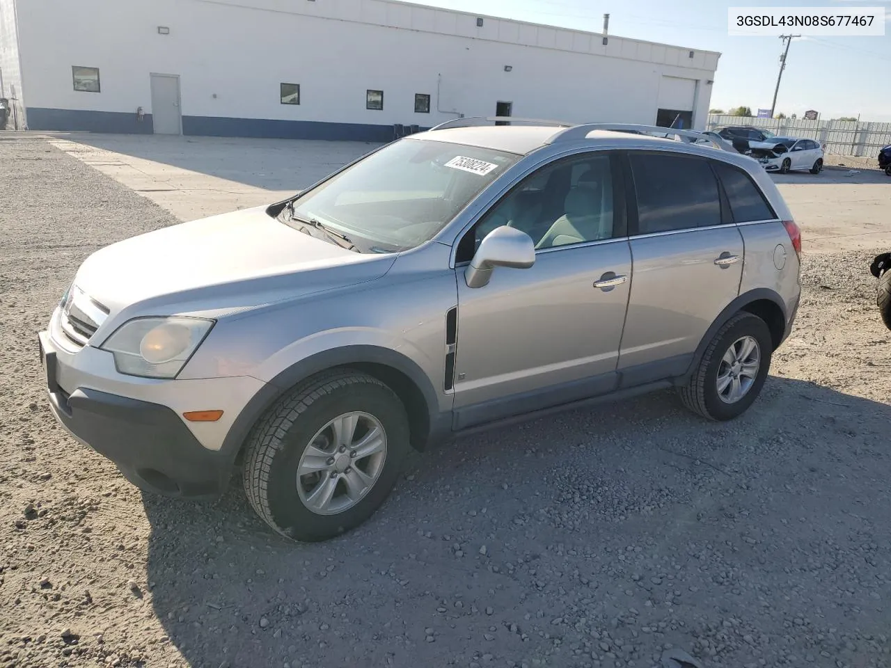 2008 Saturn Vue Xe VIN: 3GSDL43N08S677467 Lot: 75308224