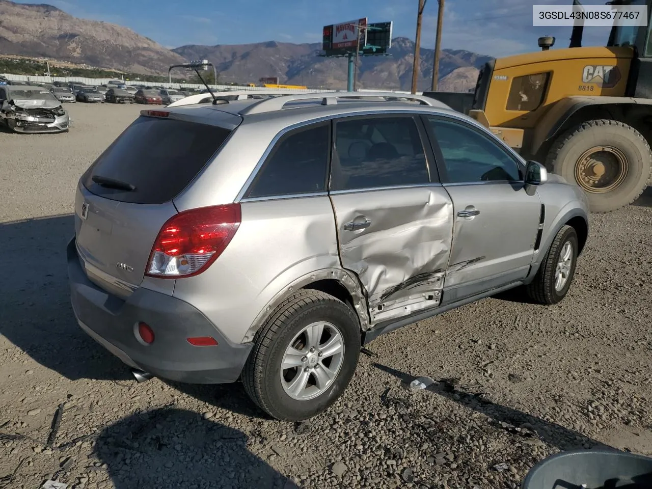 2008 Saturn Vue Xe VIN: 3GSDL43N08S677467 Lot: 75308224