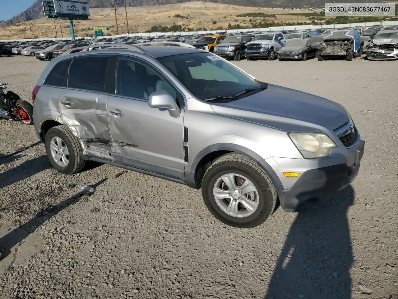 2008 Saturn Vue Xe VIN: 3GSDL43N08S677467 Lot: 75308224