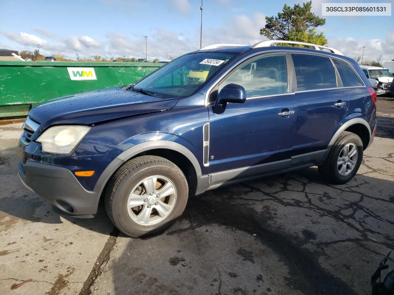 2008 Saturn Vue Xe VIN: 3GSCL33P08S601531 Lot: 75452734