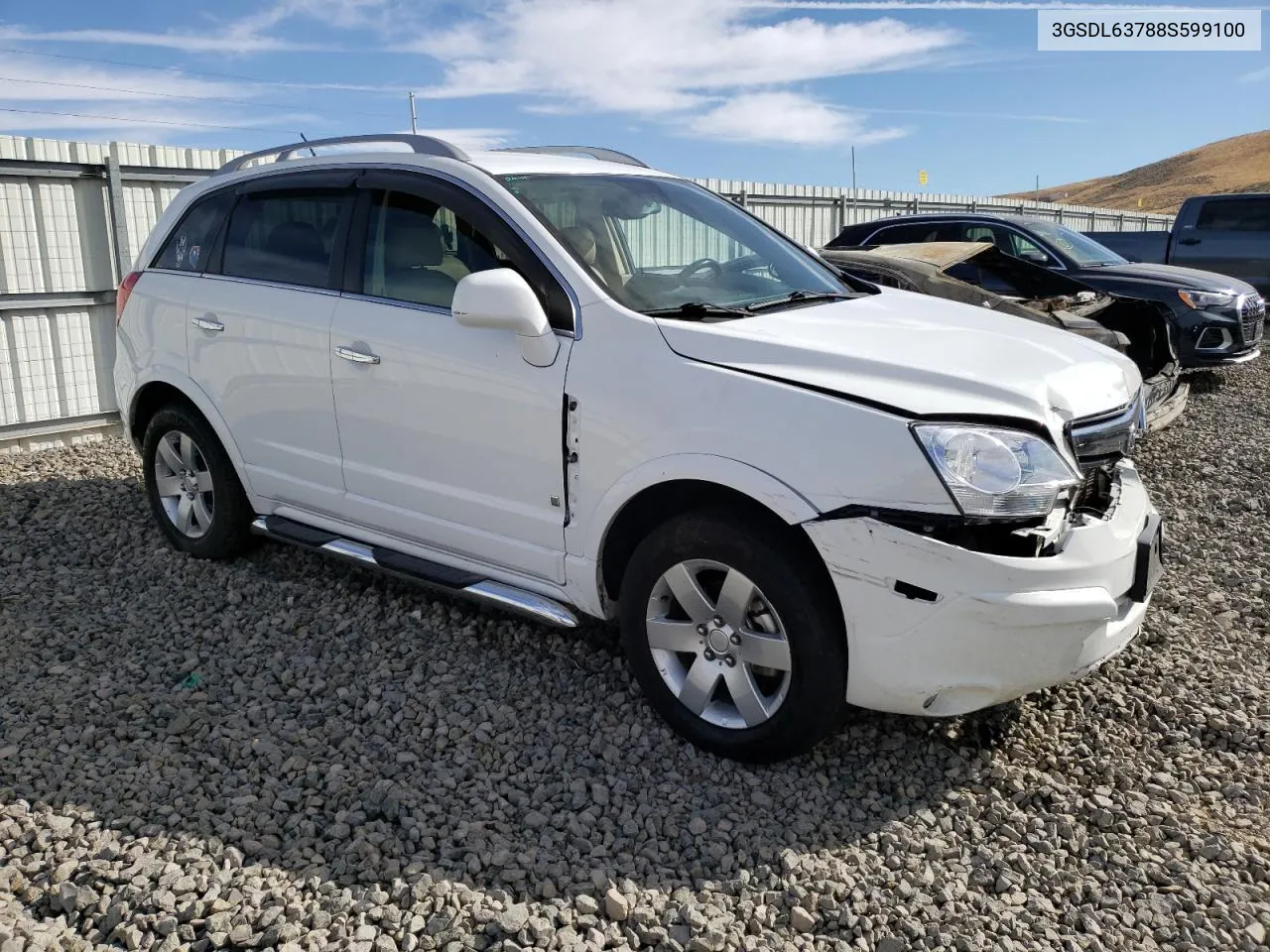 2008 Saturn Vue Xr VIN: 3GSDL63788S599100 Lot: 75706784