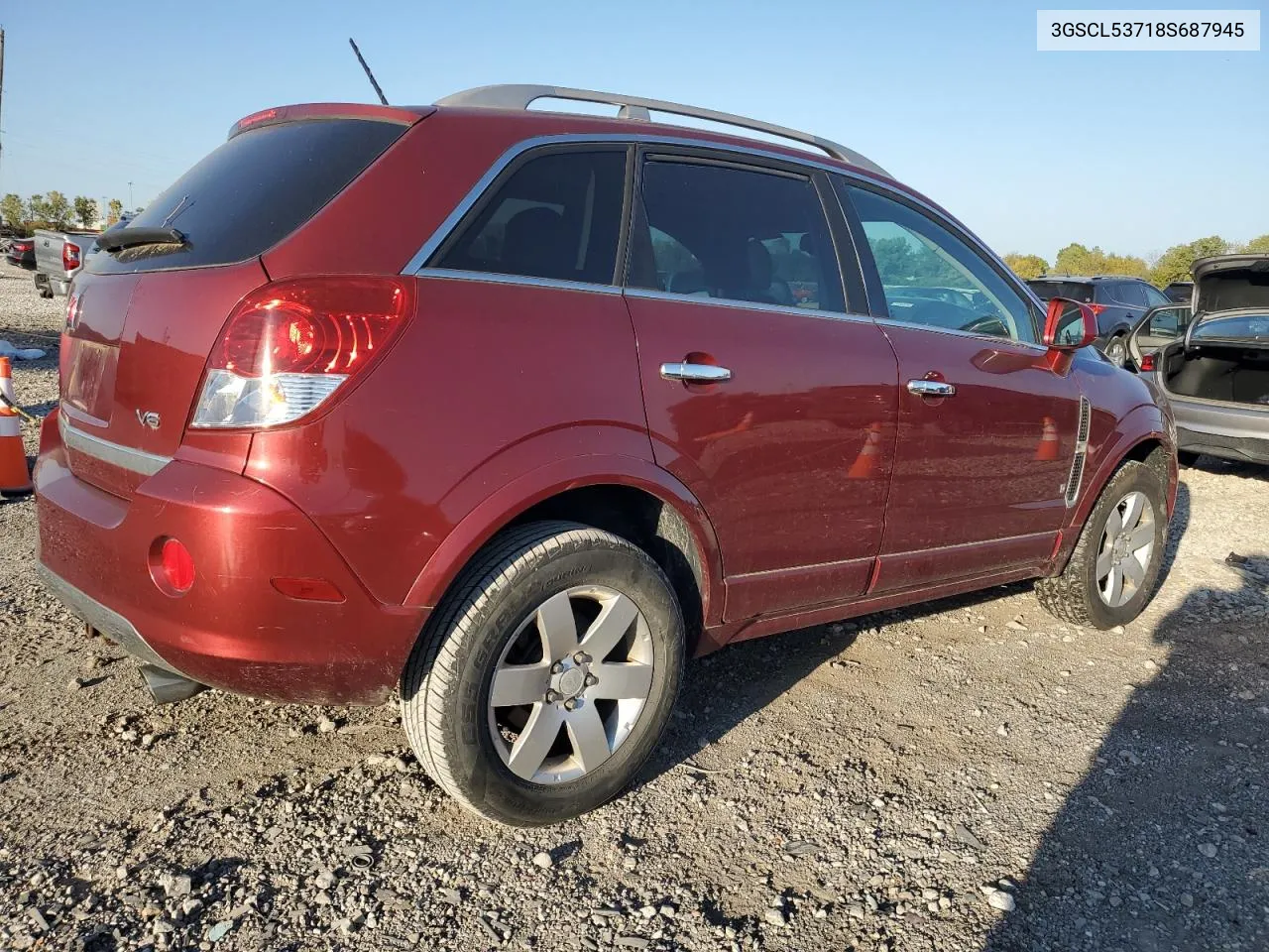 2008 Saturn Vue Xr VIN: 3GSCL53718S687945 Lot: 75722944