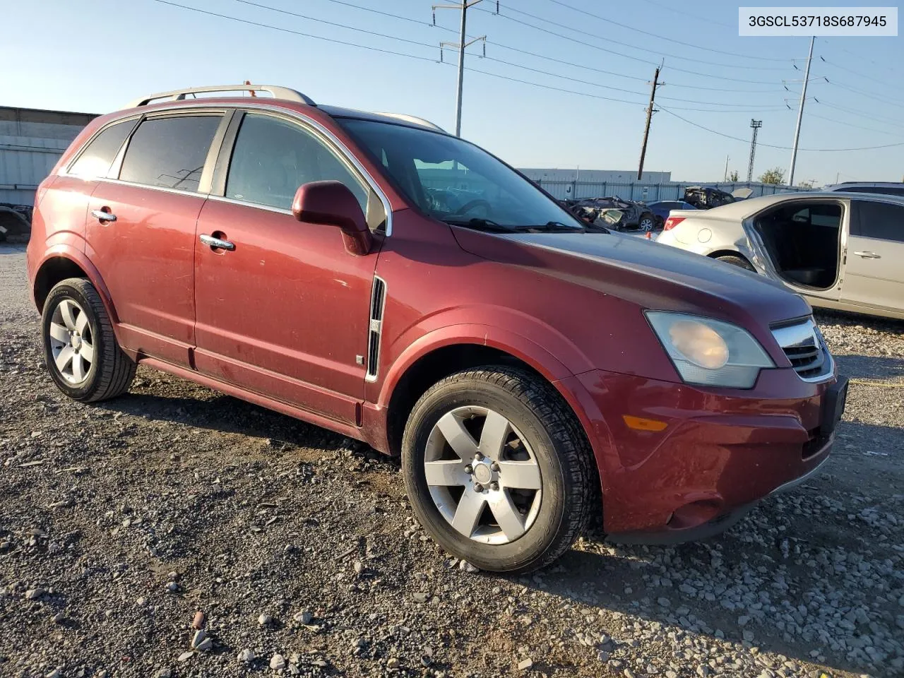 2008 Saturn Vue Xr VIN: 3GSCL53718S687945 Lot: 75722944