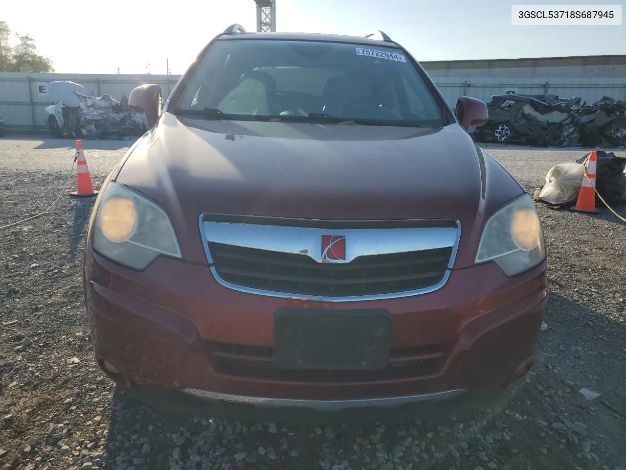 2008 Saturn Vue Xr VIN: 3GSCL53718S687945 Lot: 75722944