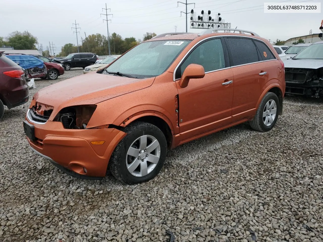 2008 Saturn Vue Xr VIN: 3GSDL63748S712203 Lot: 75750584