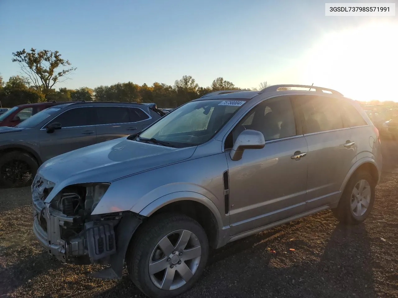 2008 Saturn Vue Xr VIN: 3GSDL73798S571991 Lot: 75758004