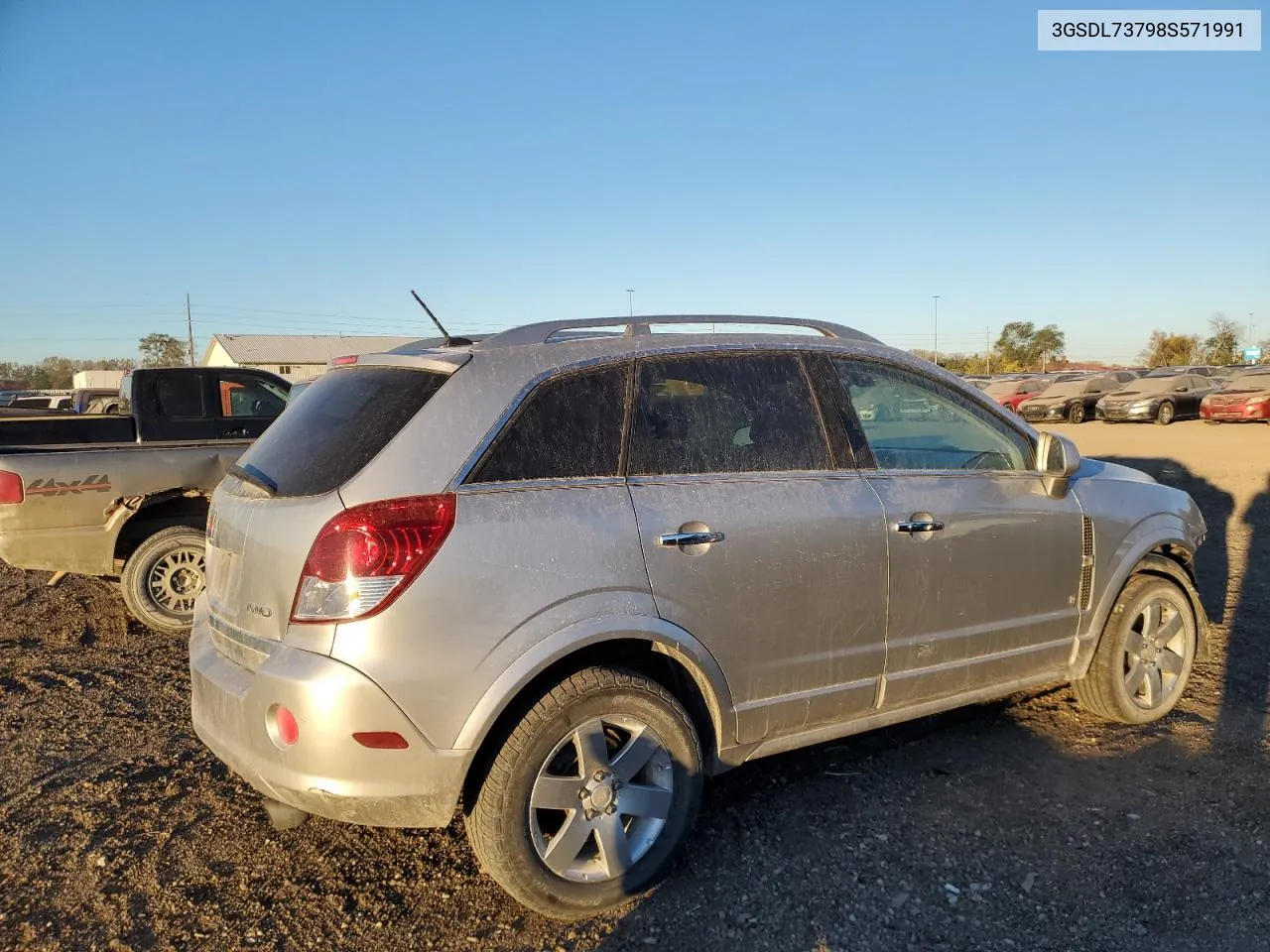 2008 Saturn Vue Xr VIN: 3GSDL73798S571991 Lot: 75758004