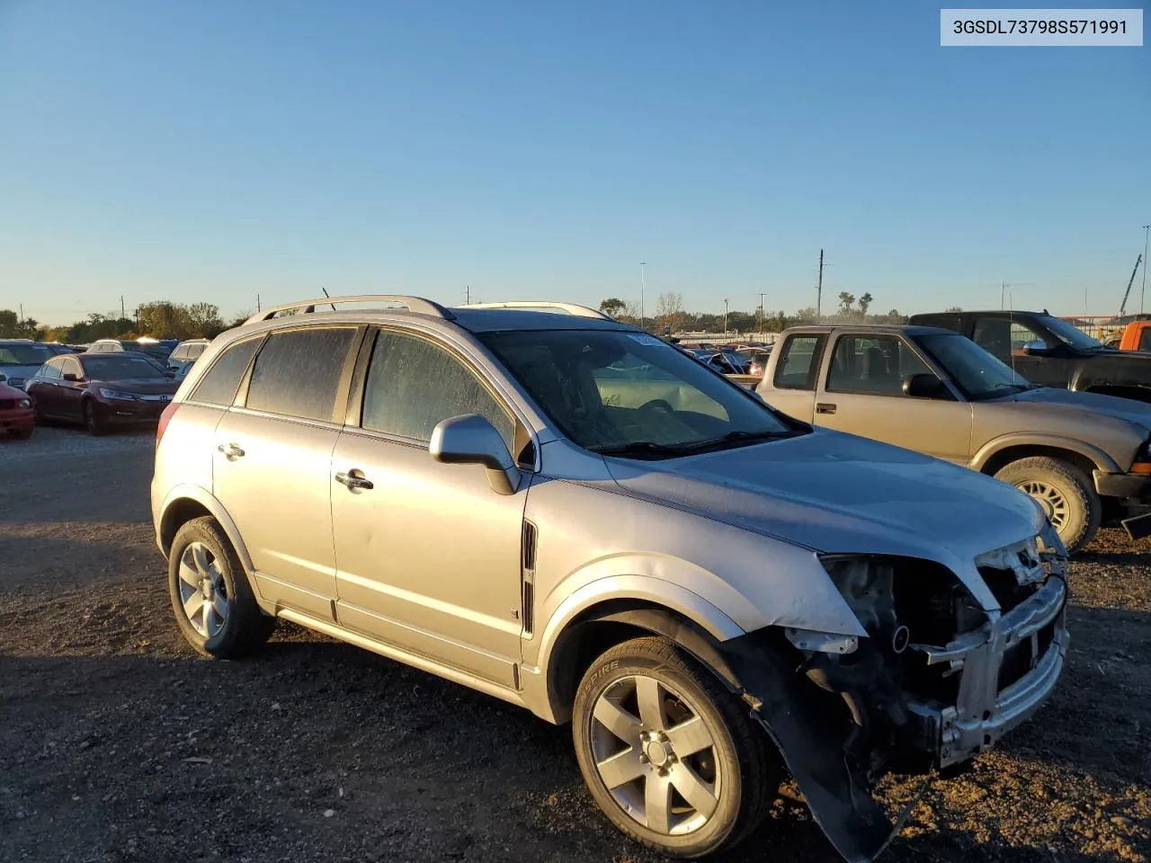 2008 Saturn Vue Xr VIN: 3GSDL73798S571991 Lot: 75758004